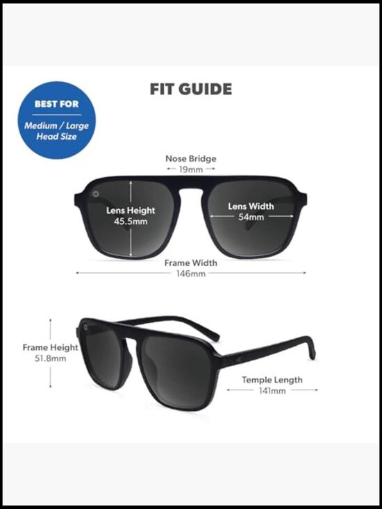 Polarized Sunglasses with Polycarbonate Frame, UV400 Protection, Retro Square